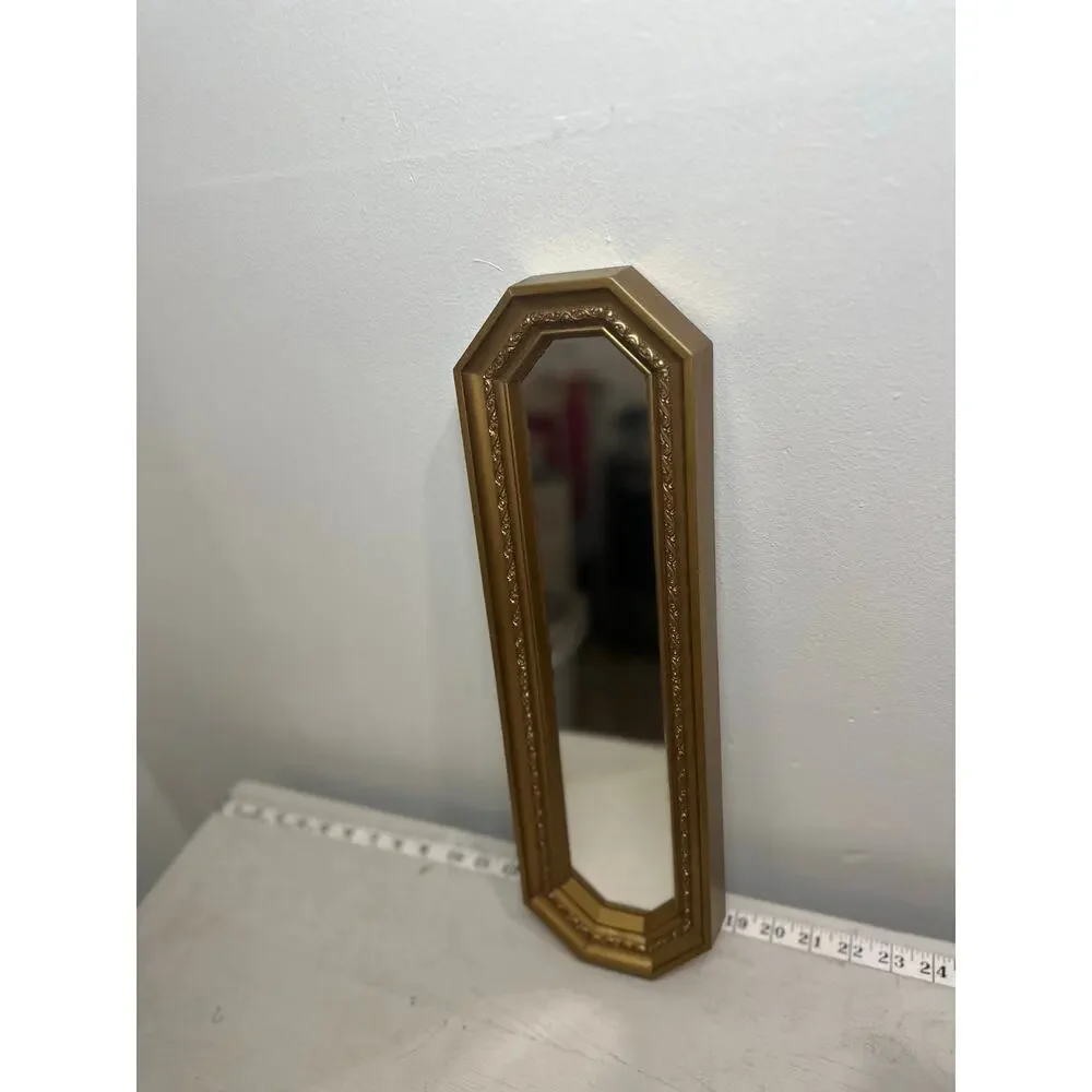 Vintage Syroco Homco Style Accent Wall Mirror Hollywood Regency Gold